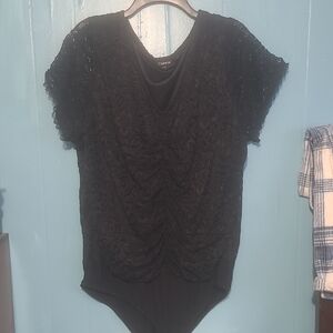 Torrid Black Lace Bodysuit